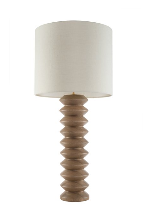 Настольная лампа с деревянным основанием - купить Настольные лампы по цене 19400.0