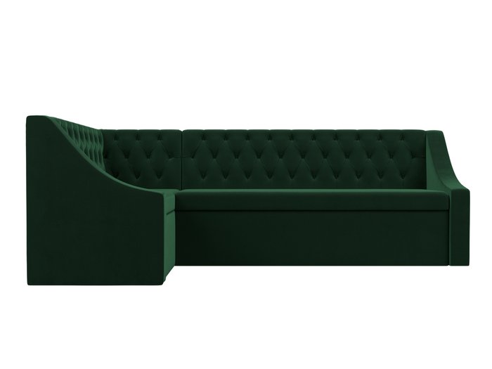 Угловой диван-кровать Мерлин зеленого цвета левый угол - купить Угловые диваны по цене 50999.0