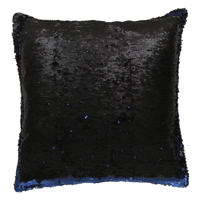 Подушка с пайетками синяя - лучшие Декоративные подушки в INMYROOM