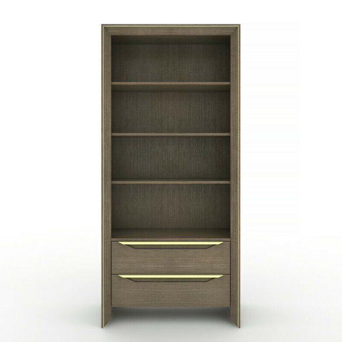 Открытый книжный шкаф Frame цвет седой орех