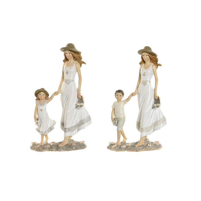 Декоративная фигура Home ESPRIT Белый Бежевый 14,5 x 8 x 24,5 cm (2 штук) Декоративная фигура Home ESPRIT Белый Бежевый 14,5 x 8 x 24,5 cm (2 штук)