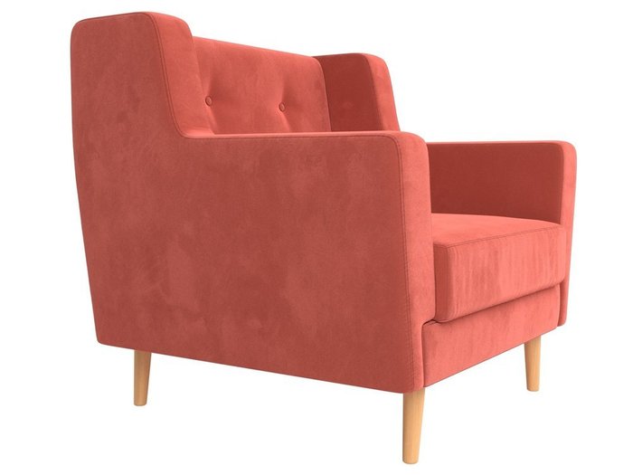 Кресло Брайтон кораллового цвета - лучшие Интерьерные кресла в INMYROOM
