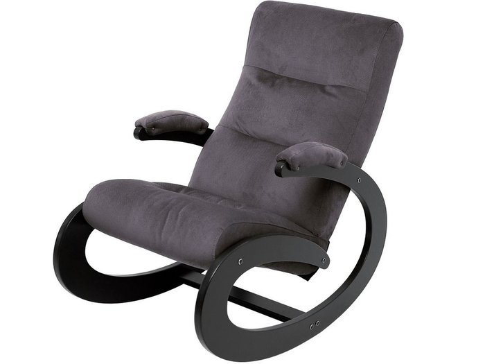 Кресло-качалка Экси серого цвета - купить Интерьерные кресла по цене 12673.0