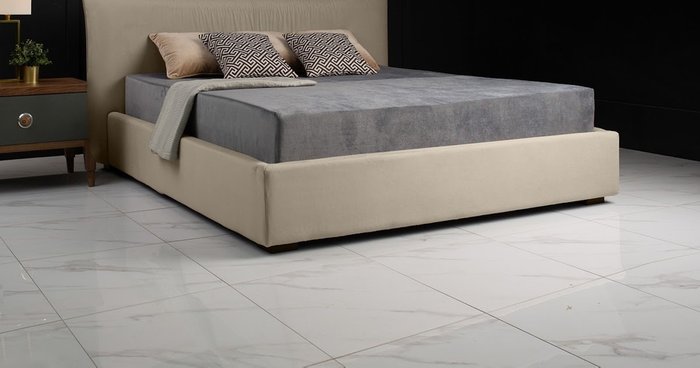 Кровать с подъемным механизмом Mainland 180х200 белого цвета - купить Кровати для спальни по цене 102000.0