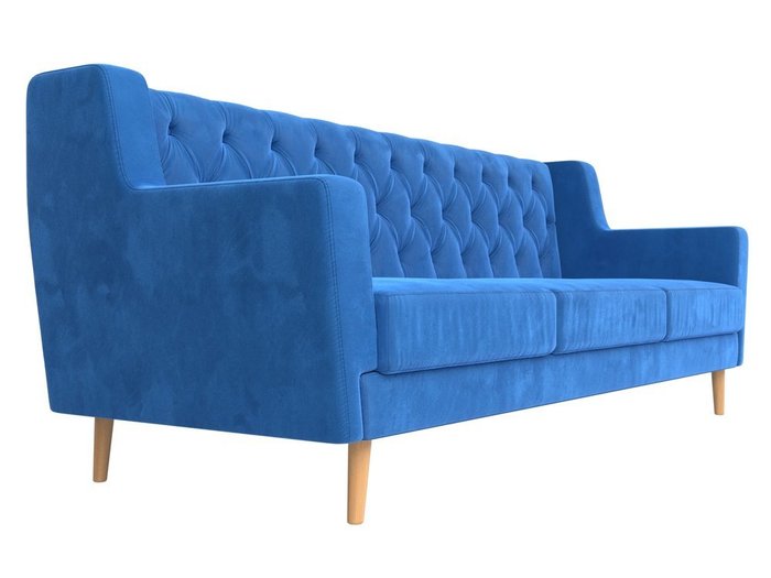 Диван Брайтон Люкс голубого цвета  - лучшие Прямые диваны в INMYROOM