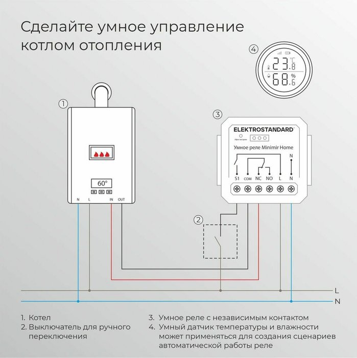 Реле Умный дом с независимым контактом 76010/00 - купить Розетки по цене 2210.0 Реле Умный дом с независимым контактом 76010/00 - купить Розетки по цене 2210.0