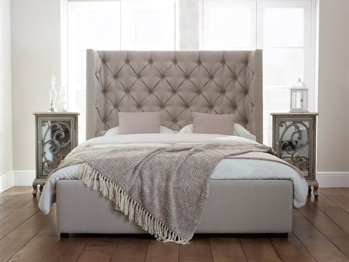 Кровать Carlyle с высоким изголовьем 160х200 - лучшие Кровати для спальни в INMYROOM