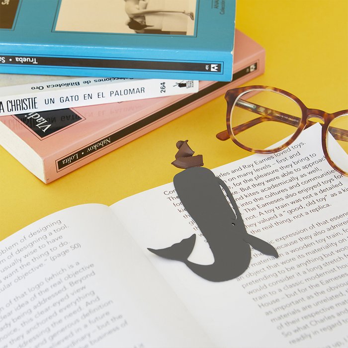 Закладка для книг Moby Dick серого цвета - купить Аксессуары для офиса по цене 970.0