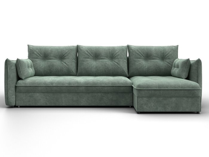 Угловой диван-кровать Лига-100 светло-зеленого цвета - купить Угловые диваны по цене 97990