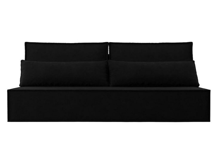 Прямой диван-кровать Фабио черного цвета - купить Прямые диваны по цене 28999.0