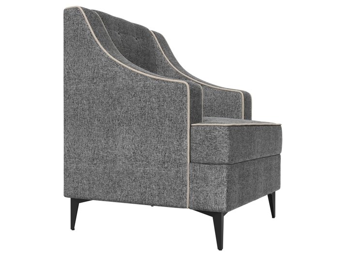 Кресло Марк серого цвета - лучшие Интерьерные кресла в INMYROOM