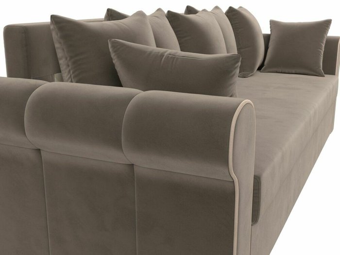 Прямой диван-кровать Рейн коричневого цвета - лучшие Прямые диваны в INMYROOM