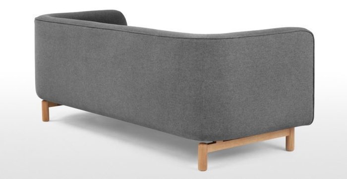 Трехместный диван Tribeca серый - лучшие Прямые диваны в INMYROOM