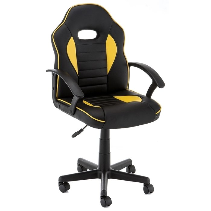 Компьютерное кресло Danger черно-желтого цвета