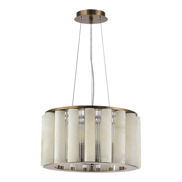 Светильник подвесной ST-Luce Бронза, Прозрачный/Бежевый Алебастр E14 6*40W DELIGHT - купить Подвесные люстры по цене 87650.0 Светильник подвесной ST-Luce Бронза, Прозрачный/Бежевый Алебастр E14 6*40W DELIGHT - купить Подвесные люстры по цене 87650.0