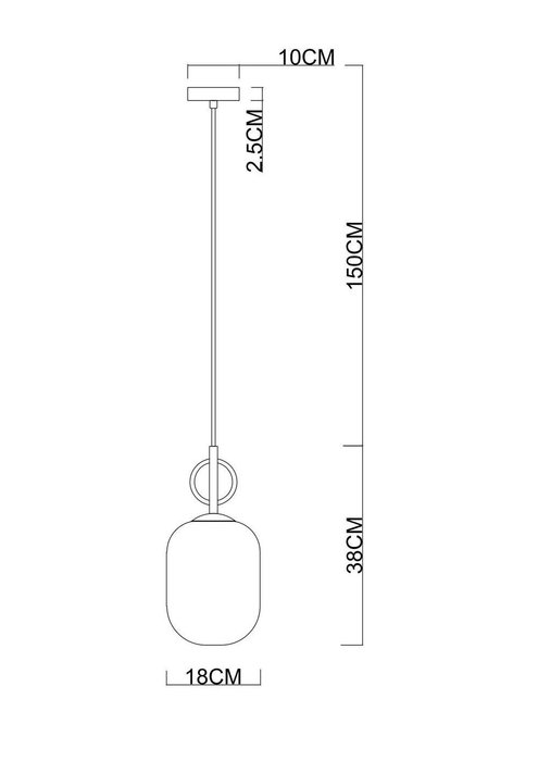 Подвесной светильник Botein белого цвета - купить Подвесные светильники по цене 1600.0
