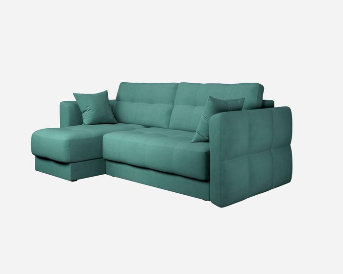 Диван-кровать угловой левый Ricco зеленого цвета - купить Угловые диваны по цене 80289.0