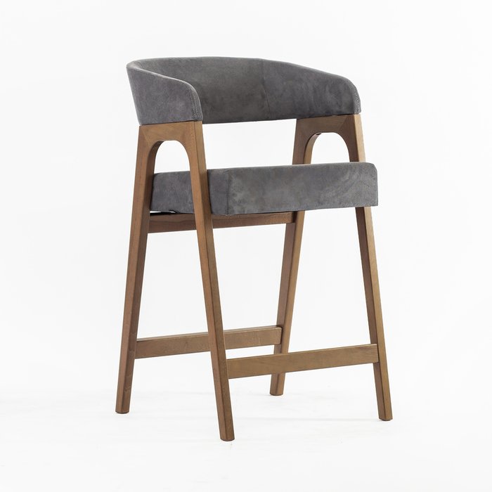 Барный стул Берн темно-серого цвета