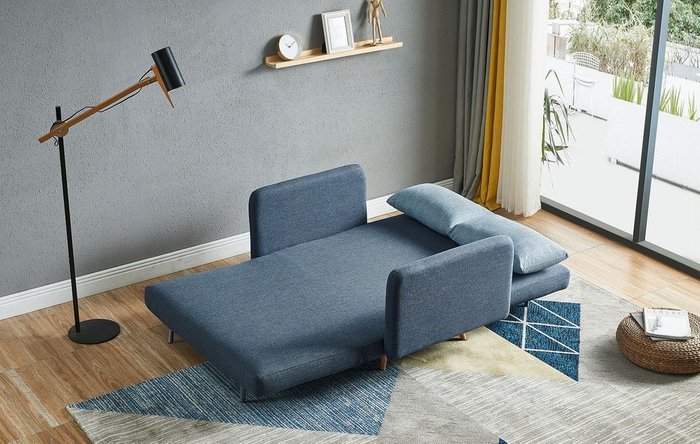 Диван-кровать Cardiff синего цвета - лучшие Прямые диваны в INMYROOM