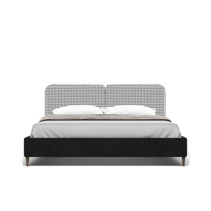 Кровать Clementine 140х200 бело-черного цвета - купить Кровати для спальни по цене 180200.0