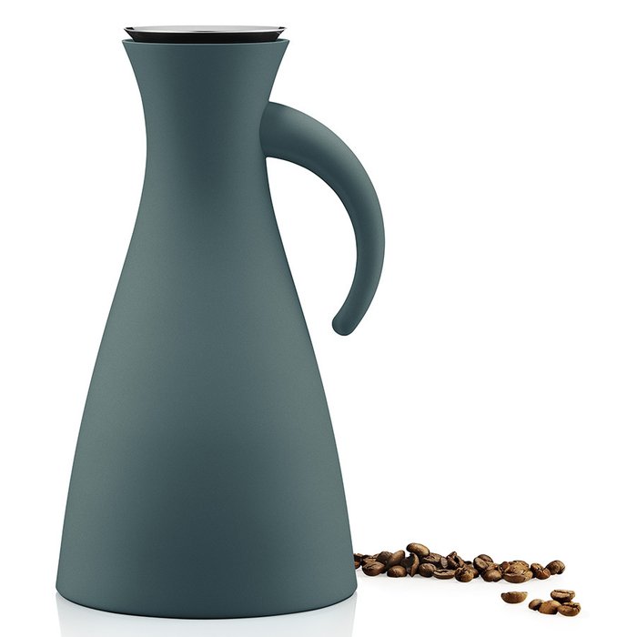 Термокувшин Vacuum высокий бирюзово-синий - лучшие Для чая и кофе в INMYROOM