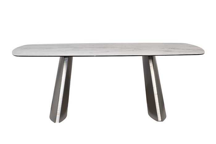 Обиженный стол Johannesburg 200 бело-серого цвета