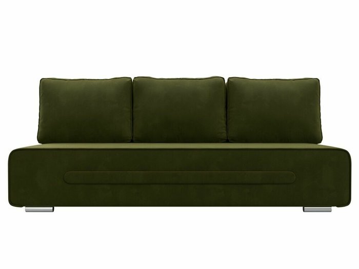 Прямой диван-кровать Приам зеленого цвета - купить Прямые диваны по цене 33999.0