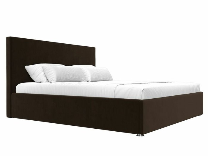 Кровать Кариба 180х200 темно-коричневого цвета с подъемным механизмом - лучшие Кровати для спальни в INMYROOM
