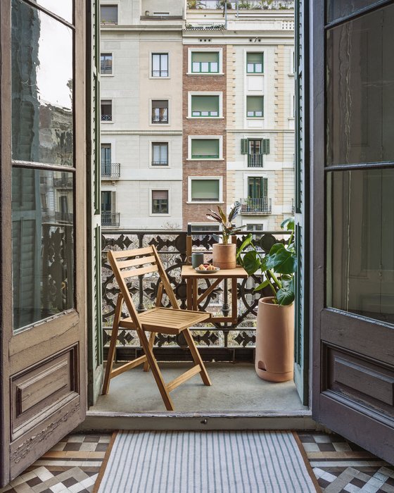 Балконный стол Amarillis коричневого цвета - лучшие Садовые столы в INMYROOM