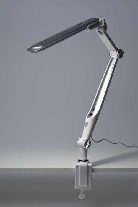Настольная лампа NLED-496 Б0052768 (пластик, цвет серебро) - купить Рабочие лампы по цене 4824.0