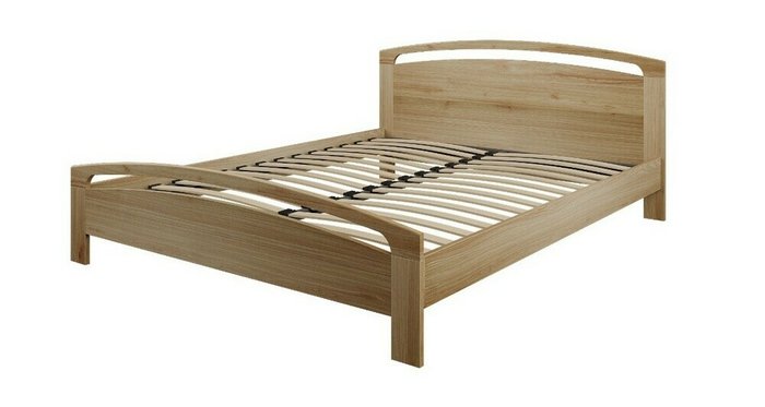 Кровать с ортопедическим основанием Alba 160х200 цвета венге - купить Кровати для спальни по цене 25066.0