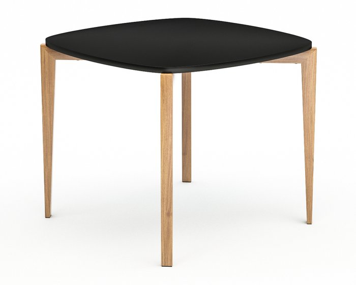 Стол обеденный Smooth Compact черно-коричневого цвета - лучшие Обеденные столы в INMYROOM