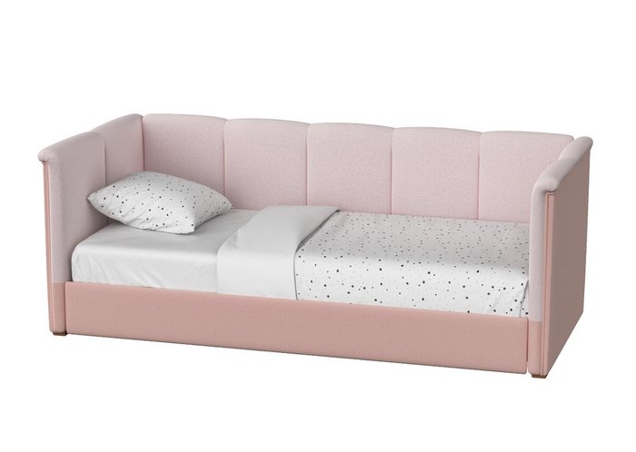 Кровать-диван Bowl 90х200 розового цвета - купить Одноярусные кроватки по цене 82900.0