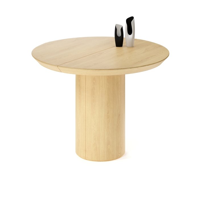 Обеденный стол раздвижной Ансер М бежевого цвета - лучшие Обеденные столы в INMYROOM