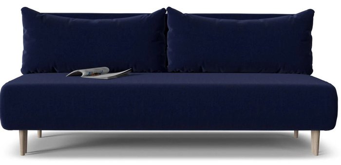 Диван-кровать Mille Smail синего цвета - купить Прямые диваны по цене 27758.0