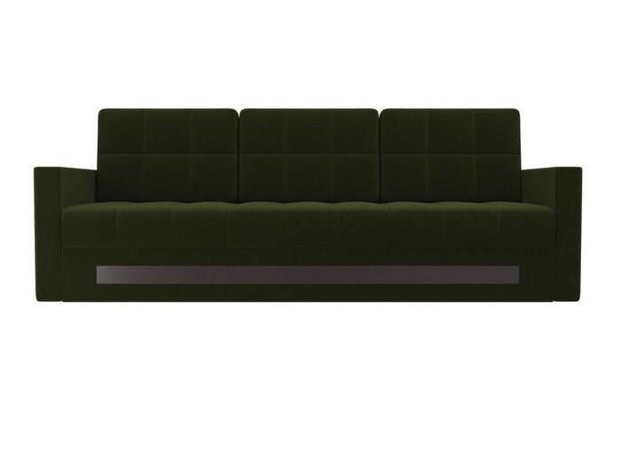 Прямой диван-кровать Белла зеленого цвета - купить Прямые диваны по цене 30990.0