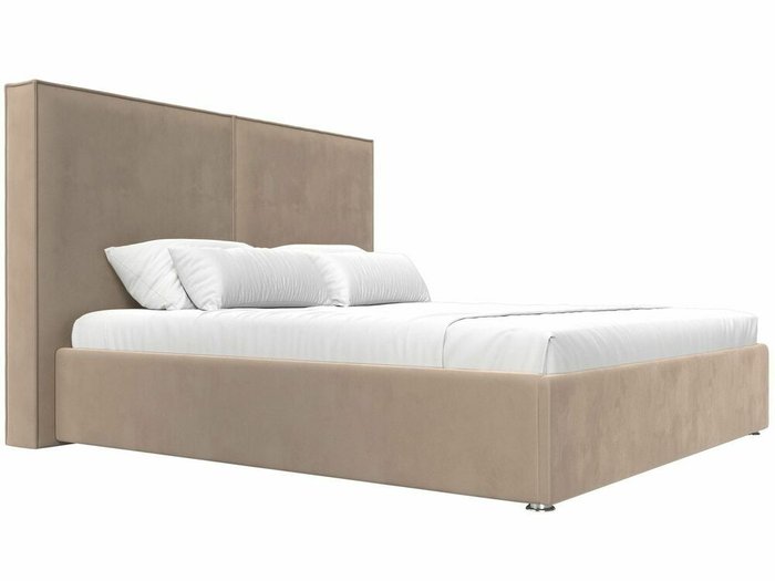 Кровать Аура 180х200 бежевого цвета с подъемным механизмом - лучшие Кровати для спальни в INMYROOM