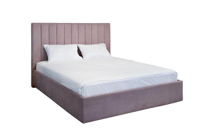 Кровать Andrea 160х200 сиреневого цвета с подъемным механизмом  - купить Кровати для спальни по цене 164400.0