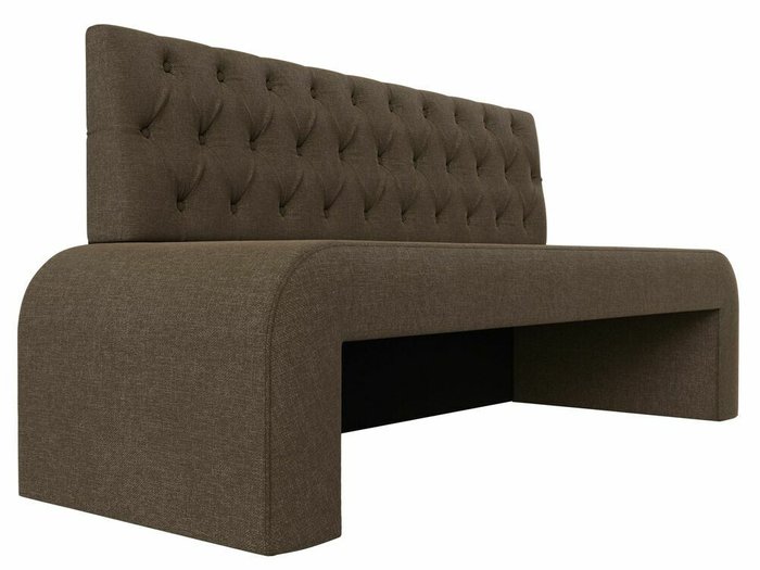 Прямой диван Кармен Люкс коричневого цвета - лучшие Прямые диваны в INMYROOM