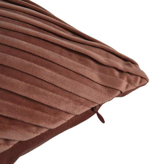 Наволочка Эдвин №7 45х45 коричневого цвета - лучшие Чехлы для подушек в INMYROOM