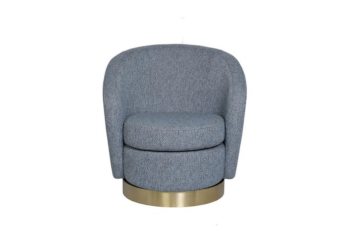 Кресло серо-голубого цвета - купить Интерьерные кресла по цене 37000.0