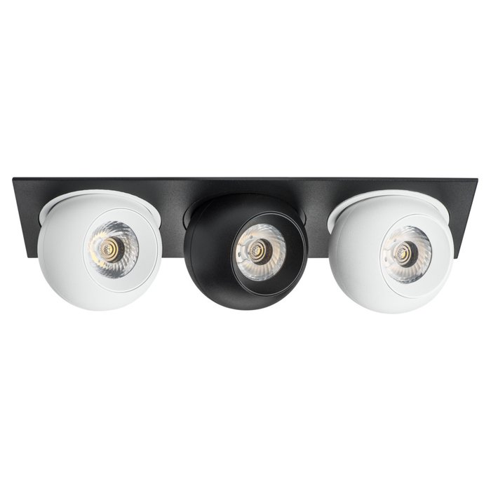 Светильник INTERO LED 9W*3 850LM*3 24G ЧЕРНЫЙ/БЕЛЫЙ 4000K (217537+217064+217074+217064) - лучшие Встраиваемые споты в INMYROOM Светильник INTERO LED 9W*3 850LM*3 24G ЧЕРНЫЙ/БЕЛЫЙ 4000K (217537+217064+217074+217064) - лучшие Встраиваемые споты в INMYROOM