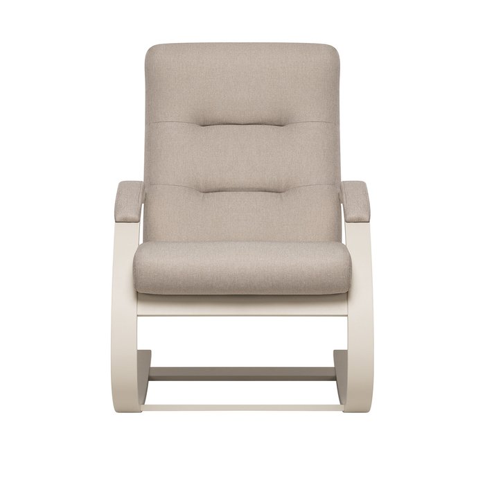 Кресло-качалка Милано NEW бежевого цвета - купить Интерьерные кресла по цене 15920 Кресло-качалка Милано NEW бежевого цвета - купить Интерьерные кресла по цене 15920