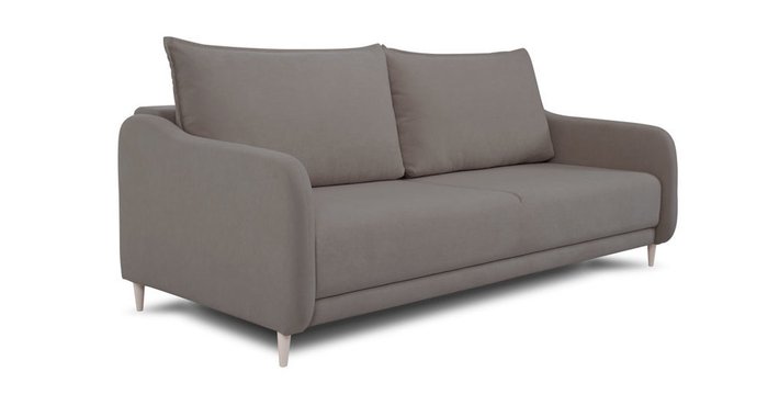 Прямой диван-кровать Бьёрг серо-коричневого цвета - купить Прямые диваны по цене 70326.0