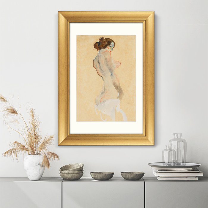 Картина  Standing Nude with White Drapery 1912 г. - лучшие Картины в INMYROOM