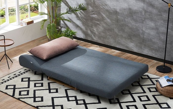 Диван-кровать Rosy синего цвета - купить Прямые диваны по цене 56387.0