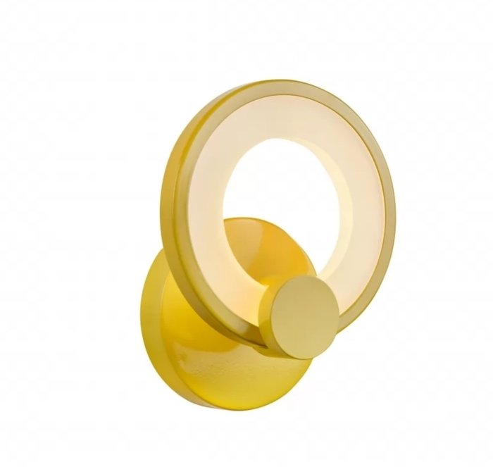 Настенный светильник Ring желтого цвета - купить Бра и настенные светильники по цене 4890.0