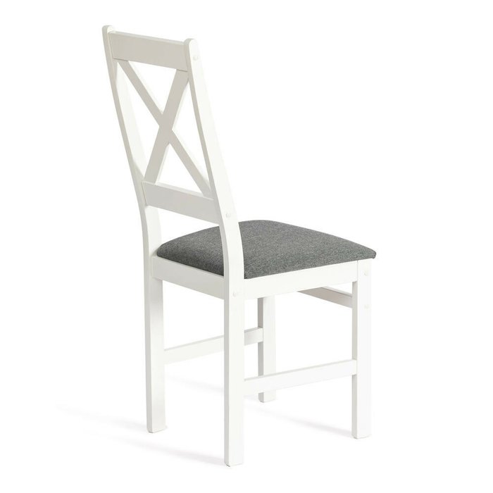 Стул Crossman бело-серого цвета - лучшие Обеденные стулья в INMYROOM