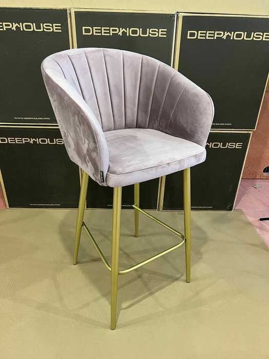 Барный стул Гарда розово-золотого цвета - лучшие Барные стулья в INMYROOM
