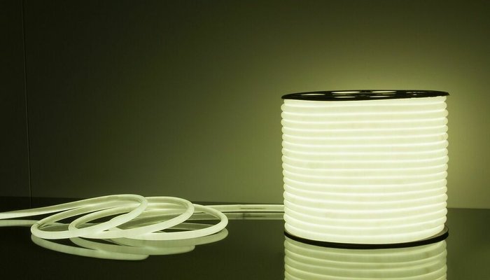 Светодиодный гибкий неон 220 В 9.6 Вт/м 144 Led/м 2835 IP67, круглый холодный белый 6500К, 50 м Гибкий неон 220V 9,6W 144Led 2835 IP67 круглый холодный белый, 50 м LS 003 220V 9,6 IP67 - купить Гибкий неон по цене 45100
